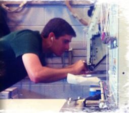 Learn to thread and operating a commercial embroidery machine. 